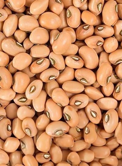 Small, round, golden Bico de Ouro cowpea beans